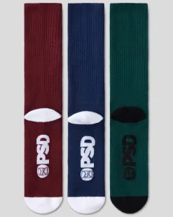 3 Pack - Logo Crew - Dark Tones