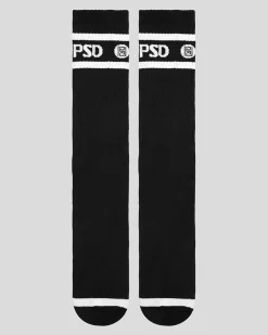 3 Pack - Logo Stripe Crew - Black