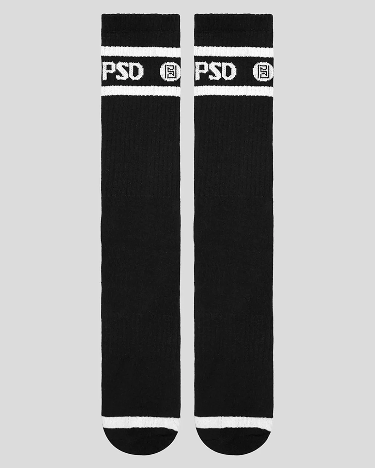 3 Pack - Logo Stripe Crew - Black