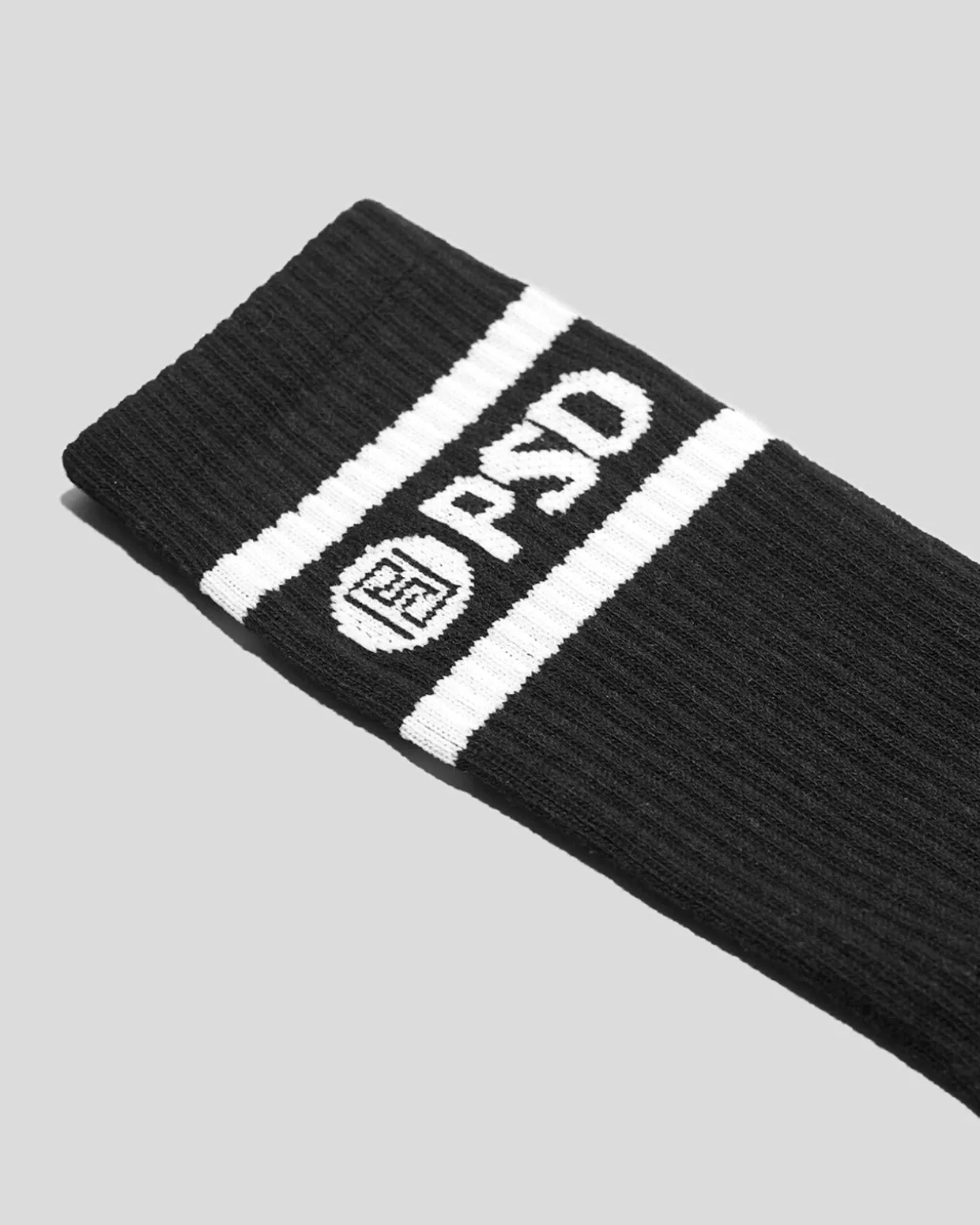 3 Pack - Logo Stripe Crew - Black