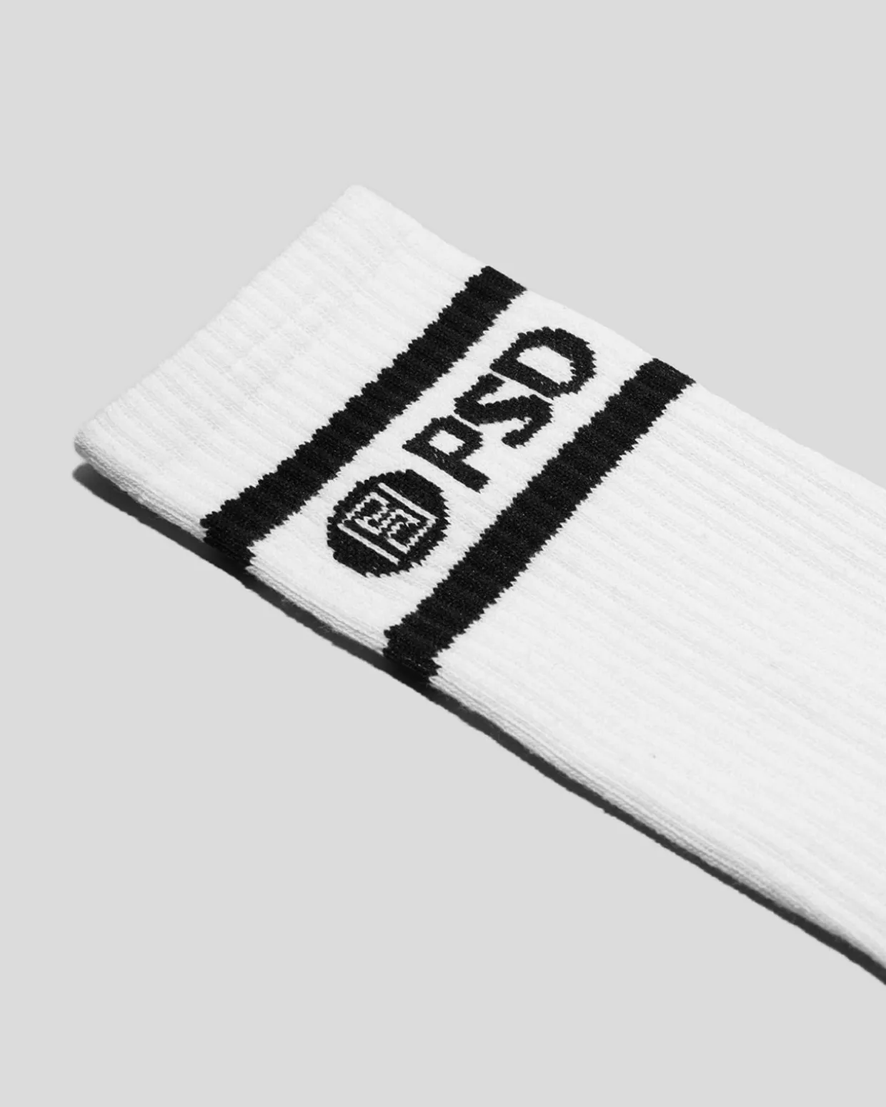 3 Pack - Logo Stripe Crew - White