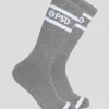 3 Pack - Logo Stripe Crew - Gray