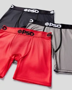 Cool Mesh 3 Pack - Red/Gray/Black