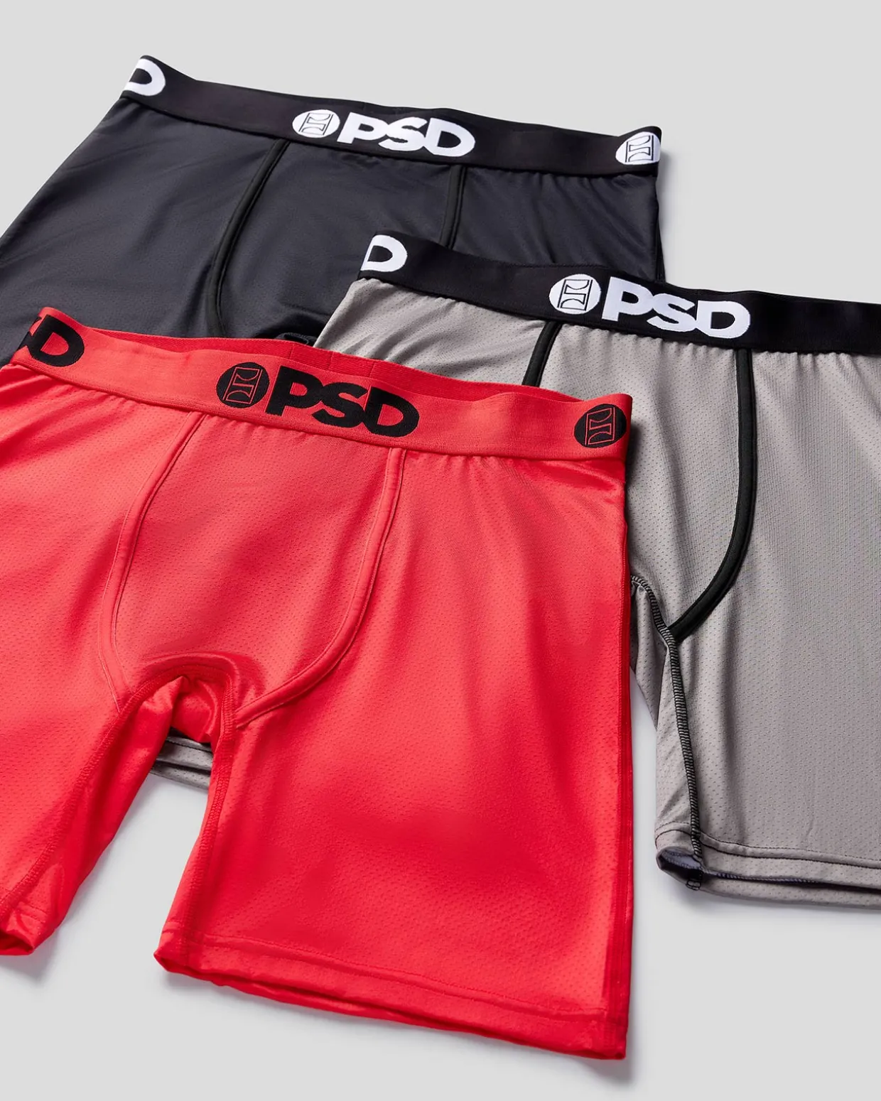 Cool Mesh 3 Pack - Red/Gray/Black