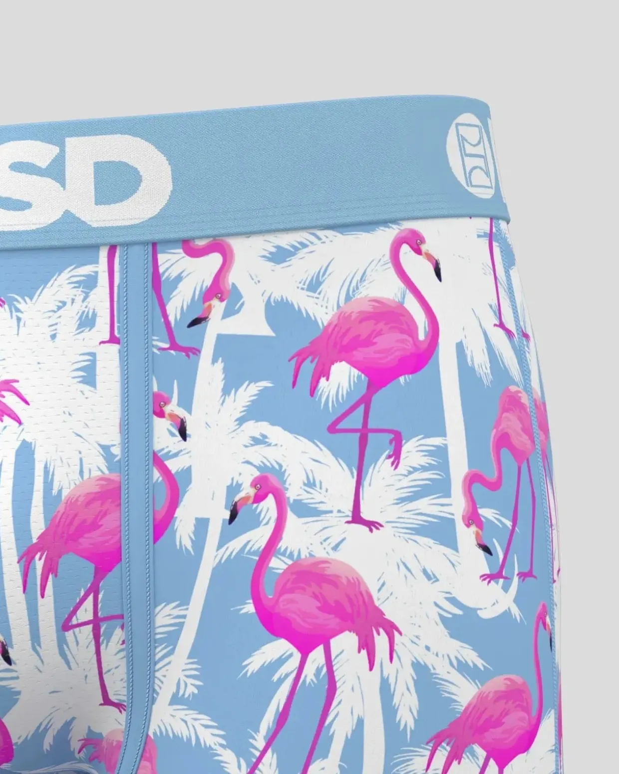 Flamingo Palm Sky