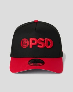 New Era x PSD Logo Hat Black/Red