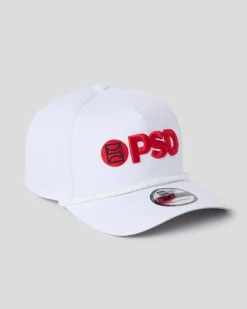 New Era x PSD Logo Hat White/Red